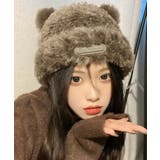 くま耳帽子 ボアハット 韓国 暖かい帽子 | Miniministore | 詳細画像7 