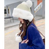ダブルポンポンニット帽子 ファー帽子韓国 | Miniministore | 詳細画像11