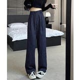 ストライプワイドパンツ春夏秋ロングパンツ | Miniministore | 詳細画像13 