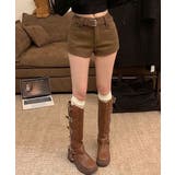 ウール風ショートパンツハイウエスト短パン | Miniministore | 詳細画像2 