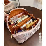 刺しゅう入りメイクポーチ横型コスメバッグ | Miniministore | 詳細画像1