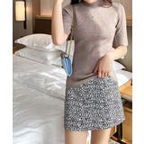 モックネック ニットトップス 五分袖韓国 | Miniministore | 詳細画像11 