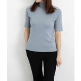 モックネック ニットトップス 五分袖韓国 | Miniministore | 詳細画像14 