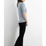 モックネック ニットトップス 五分袖韓国 | Miniministore | 詳細画像16 