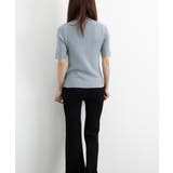 モックネック ニットトップス 五分袖韓国 | Miniministore | 詳細画像17 