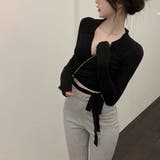 カシュクールニット 着やせトップス 韓国 | Miniministore | 詳細画像6 