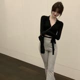 カシュクールニット 着やせトップス 韓国 | Miniministore | 詳細画像8 