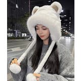 レディースファー帽子 くま耳帽子 暖かい | Miniministore | 詳細画像17 