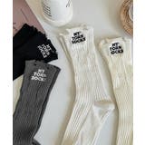 靴下セット韓国風サイドロゴソックス4足組 | Miniministore | 詳細画像18 