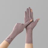 くすみパープル | 手袋 リボン レディース 紫外線対策 | Miniministore
