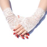 ホワイト | レースグローブ 手袋レディース日焼け対策 | Miniministore