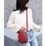ワインレッド | イヤホンホール付き ミニショルダーバッグ | ANGELCLOSET