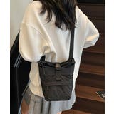 ブラック | 軽量ナイロンロールトップショルダーバッグ | Miniministore