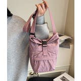 スモークピンク | 軽量ナイロンロールトップショルダーバッグ | Miniministore