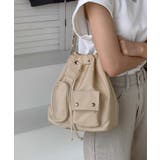 ベージュ | 巾着ショルダーバッグ レディース 小さめ | Miniministore