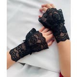 ブラック | レース 付けカフス レディース 重ね着風 | Miniministore