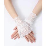 ホワイト | レース 付けカフス レディース 重ね着風 | Miniministore