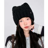 ブラック | レディース 可愛い ワッチキャップ | SUNSHINE CLOSET