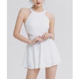 ホワイト | 別体インナーパンツ付き 水着2点セット レディース | SUNSHINE CLOSET