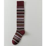 ワインレッド | レディース レトロ ロングソックス | SUNSHINE CLOSET
