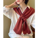 レンガ | ロゴ 2WAY肩掛け ニットストール秋冬 | Miniministore