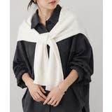 ホワイト | ロゴ 2WAY肩掛け ニットストール秋冬 | Miniministore