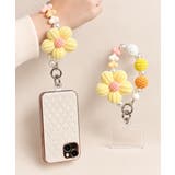 イエロー | おしゃれ スマホチャーム フラワーモチーフ | SUNSHINE CLOSET
