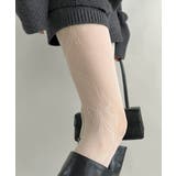 アイボリー | シアー リボンタイツ 美脚 ストッキング | Miniministore