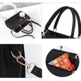 ショルダーバッグ ファーチャーム付き通勤 オフィスカジュアル | Miniministore | 詳細画像3