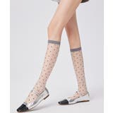 ドット柄 シアーハイソックス 美脚靴下 | Miniministore | 詳細画像11