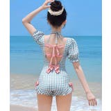 ギンガムチェック リボン ワンピース水着 | Miniministore | 詳細画像7 