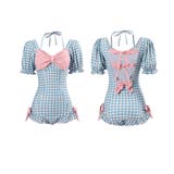 ギンガムチェック リボン ワンピース水着 | Miniministore | 詳細画像9 