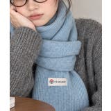 暖かいリブニットマフラー カシミアタッチ | Miniministore | 詳細画像16