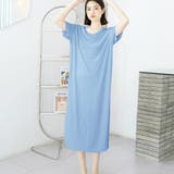 薄ブルー | Tシャツワンピース ロングワンピ 涼しい | Miniministore