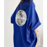 ロイヤルブルー | バックプリントTシャツ ゆったりビッグt | ANGELCLOSET