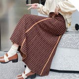 ブラウン | フレアスカートニットスカートハイウエスト | Miniministore