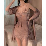 スモークピンク | セクシーベビードール3点セットガウン付き | Miniministore