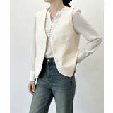アイボリー | テーラードベスト ジレ 韓国風 アウター | Miniministore