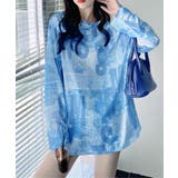 ブルー | シアートップス 長袖レディースカットソー | ANGELCLOSET