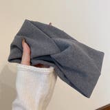 ダークグレー | ヘアバンド レディース 幅広い 髪留め | Miniministore