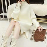 アイボリー | リブニット タートルネック トップス | Miniministore