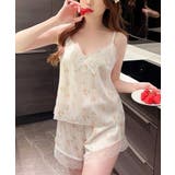 D | キャミソールパジャマ上下セットレディース | Miniministore