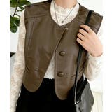 ブラウン | 重ね着トップス ノースリーブ 体型カバー | SUNSHINE CLOSET