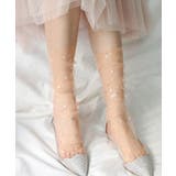 コーラル | シースルーソックス 星柄シアー靴下春夏秋 | Miniministore