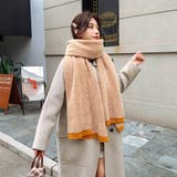 キャメル | マフラー レディース 大判ストール暖かい | Miniministore