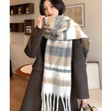 ベージュ | カシミヤ風マフラー 大判 厚手ボリューム | Miniministore