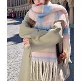 ピンク | カシミヤ風マフラー 大判 厚手ボリューム | Miniministore