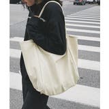 アイボリー | キャンバスバッグ 大容量 トートバッグ鞄 | ANGELCLOSET