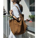 キャメル | キャンバスバッグ 大容量 トートバッグ鞄 | ANGELCLOSET