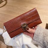 キャメル | 長財布 クロコ型押し PUレザー シンプル | Miniministore
